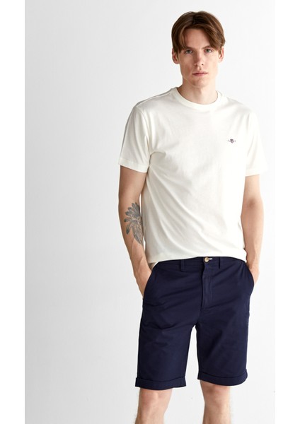 Erkek Krem Regular Fit Bisiklet Yaka T-Shirt 2325167T.113