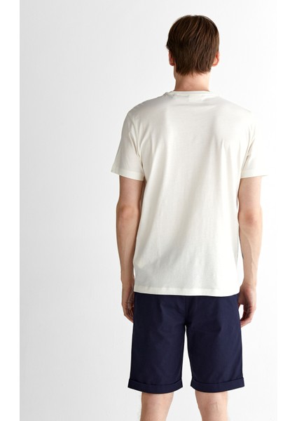 Erkek Krem Regular Fit Bisiklet Yaka T-Shirt 2325167T.113 fiyatları