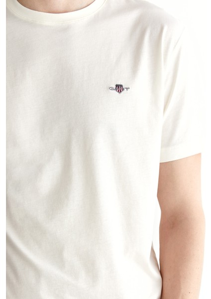 Erkek Krem Regular Fit Bisiklet Yaka T-Shirt 2325167T.113 indirimleri