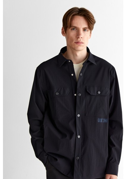 Erkek Lacivert Relaxed Fit Klasik Yaka Gömlek 3825109T.433 fırsatları