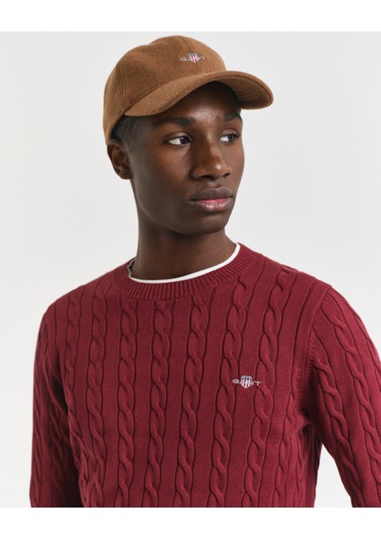 Erkek Bordo Regular Fit Bisiklet Yaka Örgü Kazak 8050601.604 indirimleri