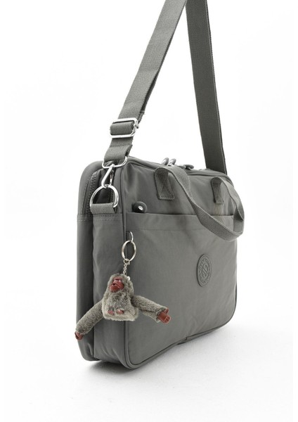 Unisex Klinkır Suya Dayanıklı Laptop Bölmeli Çapraz Askılı Koyu Gri Renkli Evrak ve Laptop Çantası indirimleri