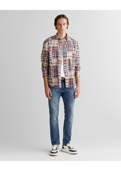 Erkek Bordo Relaxed Fit Gömlek 3825347T.604 modelleri