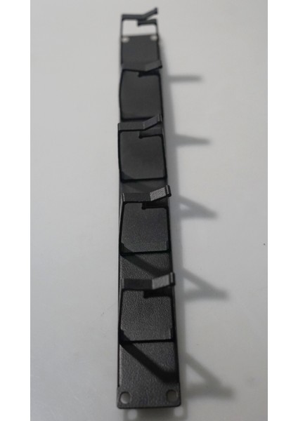 1u 19'' Metal Kancalı Yatay Kablo Organizer Siyah modelleri