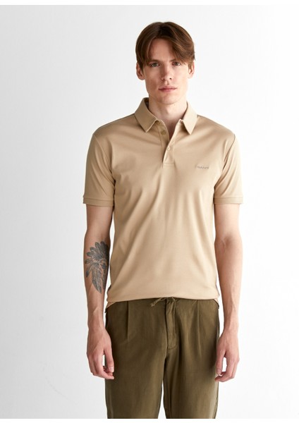 Erkek Bej Slim Fit Polo 2014027.239