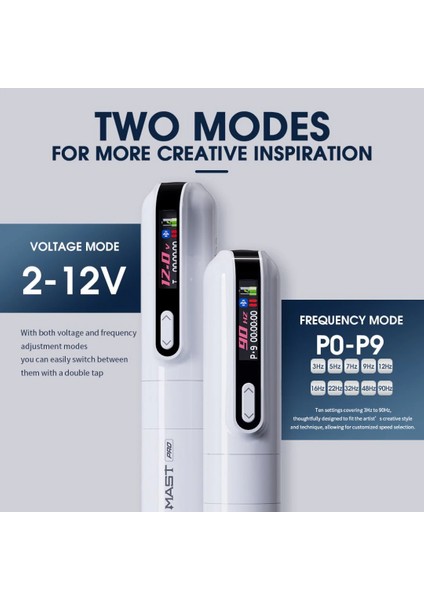 Tour Y22 Pro Kablosuz Kalıcı Makyaj ve Dövme Makinesi - Beyaz