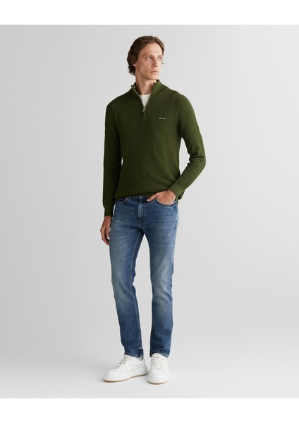 Erkek Haki Regular Fit Yarım Fermuarlı Triko 8040523.360 modelleri