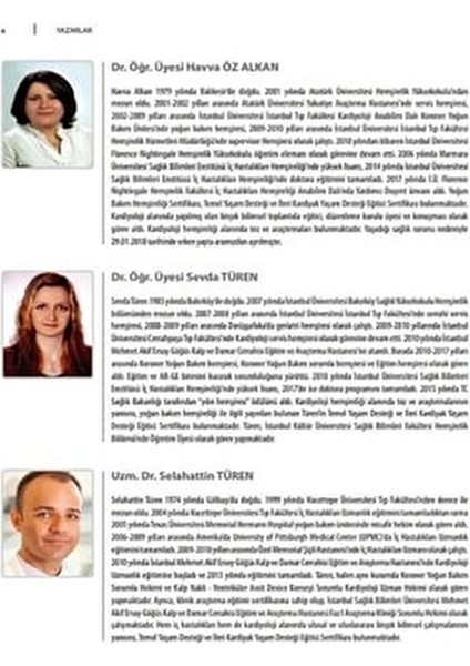 Kardiyovasküler Hemşirelik - Nuray Enç Eğitim Düzeyi ve Konu İçeriği