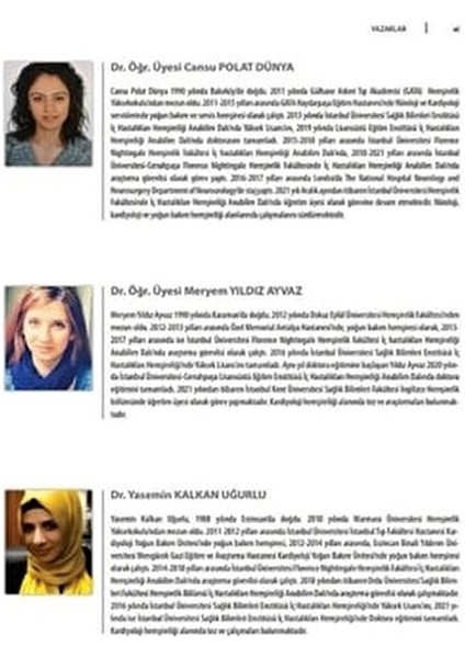 Kardiyovasküler Hemşirelik - Nuray Enç Eğitim Düzeyi ve Konu İçeriği