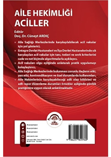 Aile Hekimliği Aciller - Cüneyt Ardıç Türkçe Basım 668 Sayfa modelleri