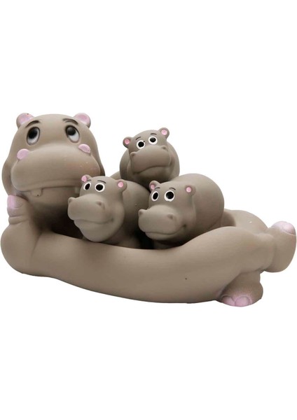 4’lü Hipopotam Banyo Oyuncağı