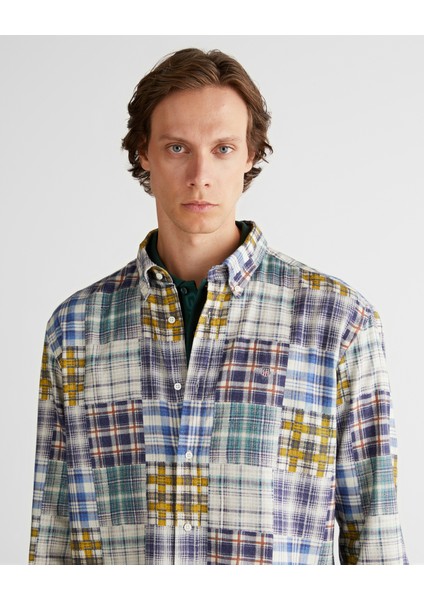 Erkek Lacivert Relaxed Fit Gömlek 3825347T.433 fırsatları