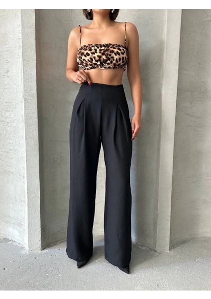 Pileli Keten Pantolon fırsatları