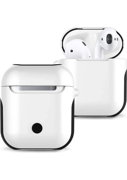Airpods 2 (2.nesil) 3in1 Kılıf - Beyaz