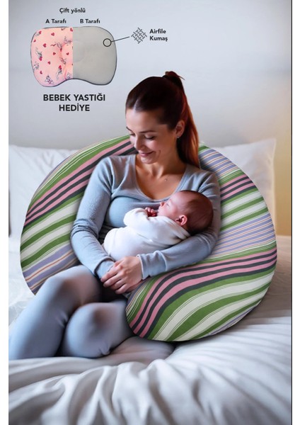 Hamile Yastığı,sarılma Yastığı Aktivite Yastığı Pamuk Kumaş (Yeşil) fiyatları