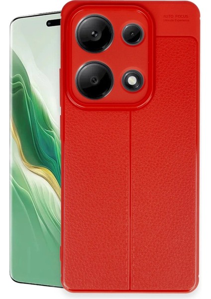 OMR02 Xiaomi Redmi Note 13 Pro 4g Kılıf Auto Focus Kapak - Kırmızı