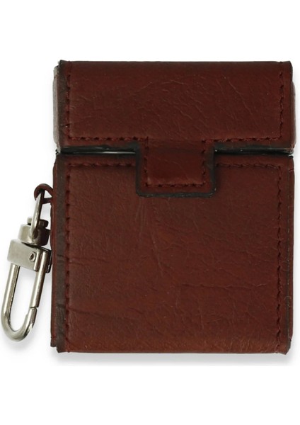 CPT83 Airpods 2 (2.nesil) Deri Kılıf - Bordo