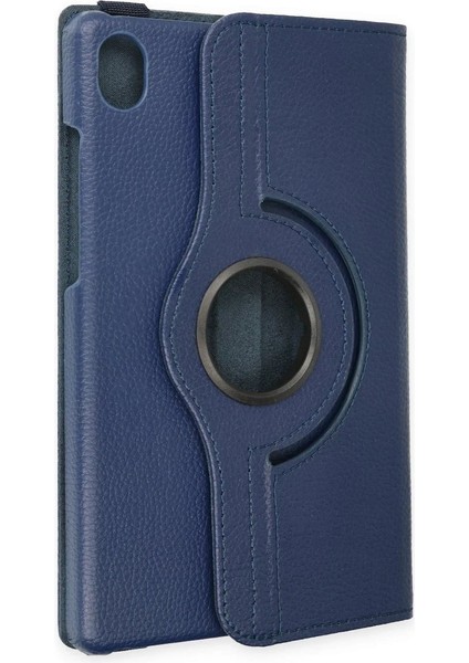 Lenovo Tab M8 Kılıf 360 Tablet Deri Kılıf - Lacivert