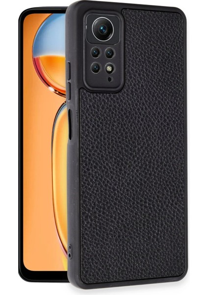 OMR02 Xiaomi Redmi Note 12 Pro 4g Kılıf Aras Deri Kapak - Siyah fiyatları