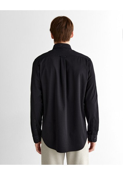Erkek Siyah Regular Fit Düğmeli Yaka Gömlek 3825117T.5 fiyatları