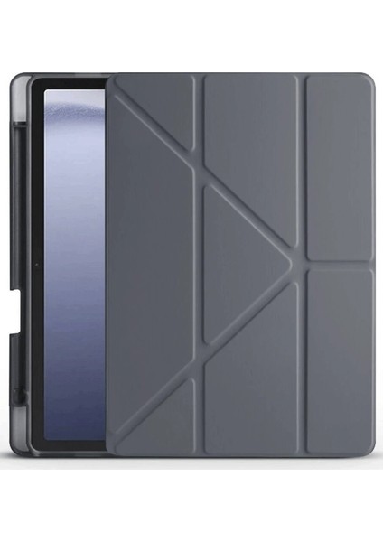 Huawei Honor Pad X9 11.5 Kılıf Kalemlikli Mars Tablet Kılıfı - Koyu Gri