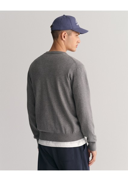 Erkek Gri Regular Fit Bisiklet Yaka Kazak 8030561.92 modelleri