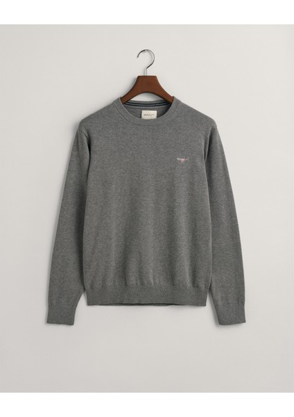 Erkek Gri Regular Fit Bisiklet Yaka Kazak 8030561.92 fırsatları