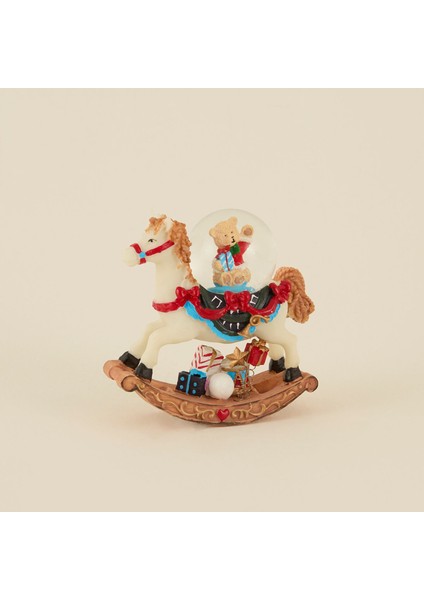 New Year Yılbaşı Teddy Bear On The Carousel Kar Küresi fiyatları