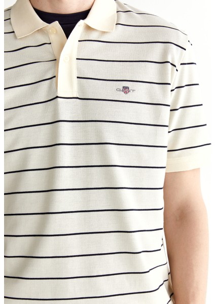 Erkek Krem Regular Fit Çizgili Polo 2014026.130 indirimleri