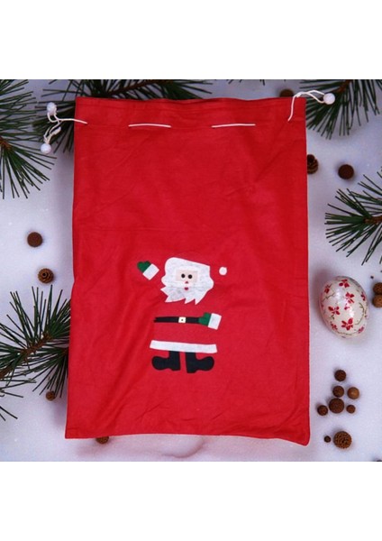 Santa Claus Gift Sack 70X50 cm Noel Baba Hediye Çuvalı Büyük Boy Noel Baba Çuvalı Yılbaşı Süsleri modelleri