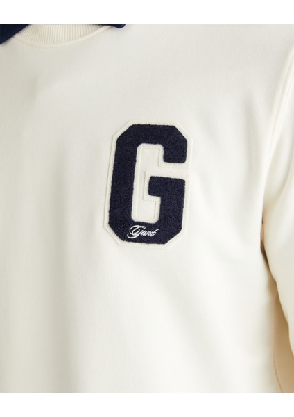 Erkek Krem Regular Fit Bisiklet Yaka Logolu Sweatshirt 2067062.130 indirimleri