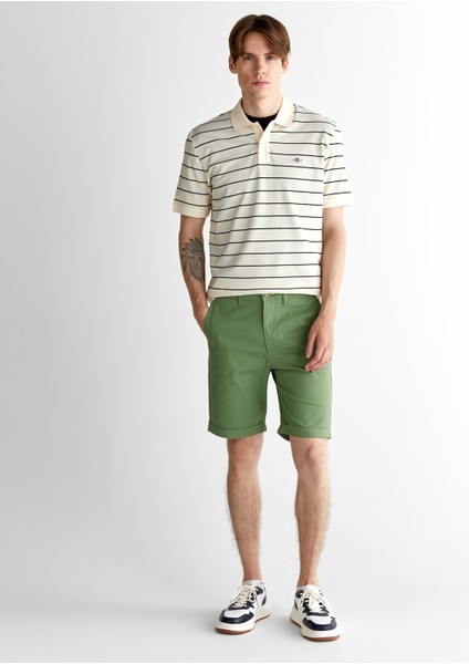 Erkek Yeşil Slim Fit Şort 205353.362