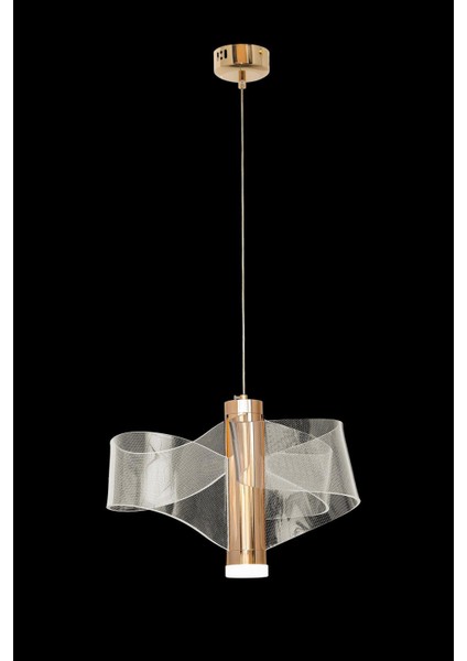 Yel Gold LED Avize – Modern Dalga Formlu Tasarım modelleri