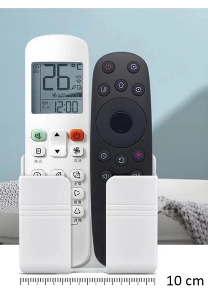 Yapıştırmalı Telefon Kumanda Tutucu Mobil Şarj Priz Askısı ve Telefon Standı Kablo Tutucu fırsatları