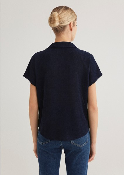 Lux Touch Lacivert Polo Tişört 1612142-82318