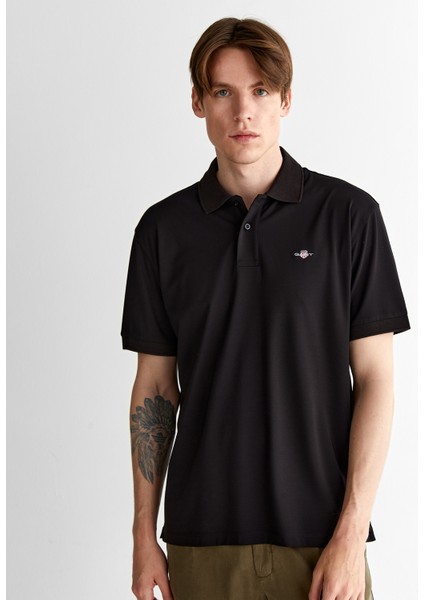 Erkek Siyah Relaxed Fit Polo 2425124T.5 fırsatları
