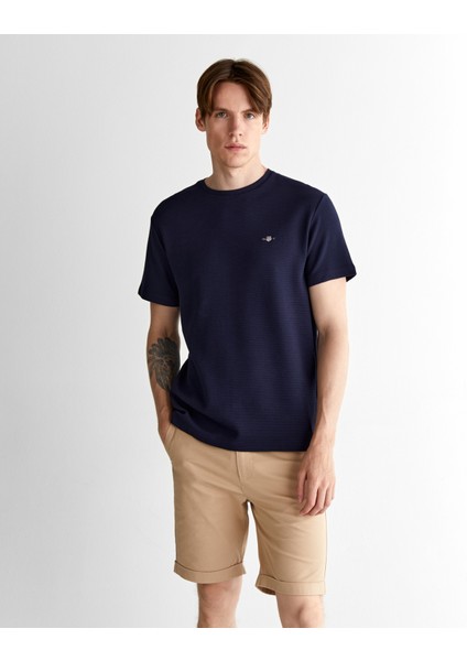 Erkek Lacivert Regular Fit Bisiklet Yaka T-Shirt 2003304.433