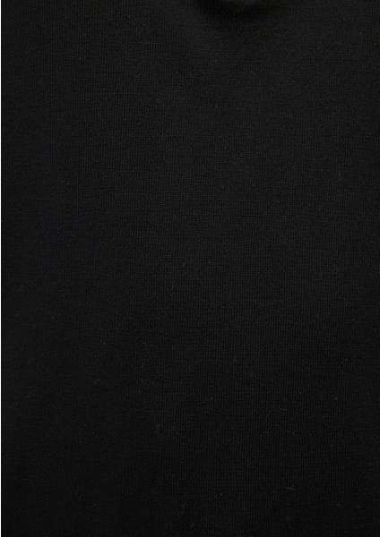 Yarı Fermuarlı Siyah Kazak 0710153-900