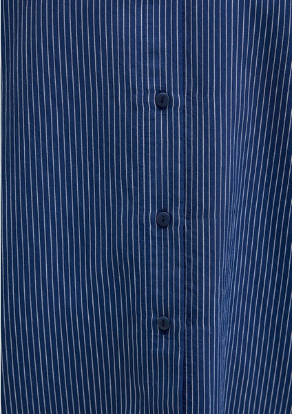 Çizgili Lacivert Gömlek 1210683-80736