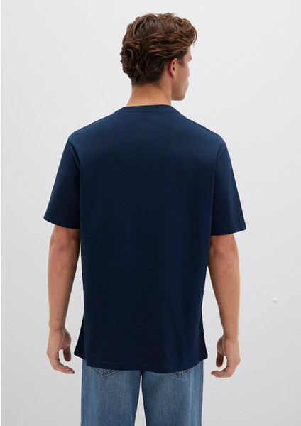 İstanbul Baskılı Lacivert Tişört 0611881-70490