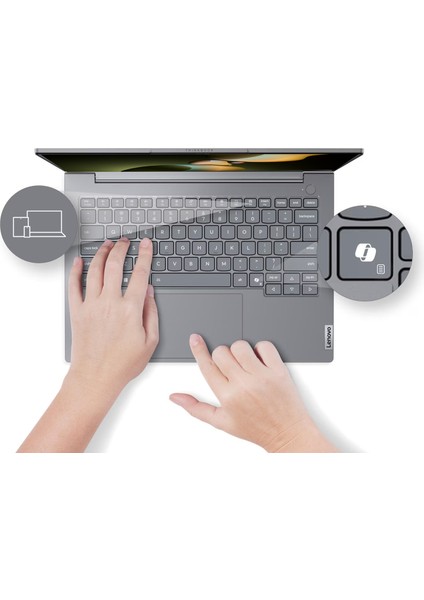 Thinkbook 14 Gen8 Ial Intel Core Ultra 7 255H 5.1ghz 48GB Ddr5 6tb SSD Freedos Intel Arc 140T 14 Inç Wuxga (1920 x 1200) IPS 300NITS Taşınabilir Bilgisayar 21SJ007ATXF34 + Zetta Çanta