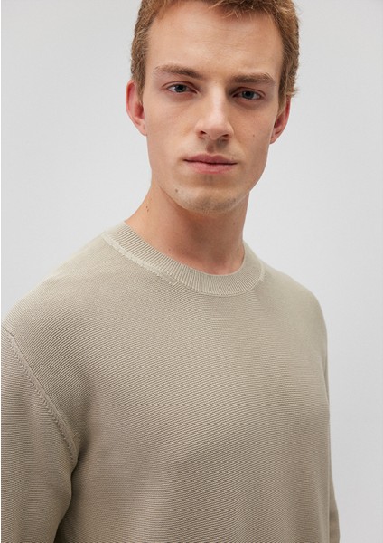 Bisiklet Yaka Bej Kazak 0710197-70146