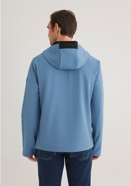 Kapüşonlu Mavi Ceket 0110351-70744