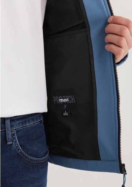 Kapüşonlu Mavi Ceket 0110351-70744