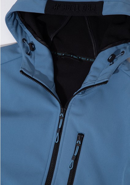 Kapüşonlu Mavi Ceket 0110351-70744