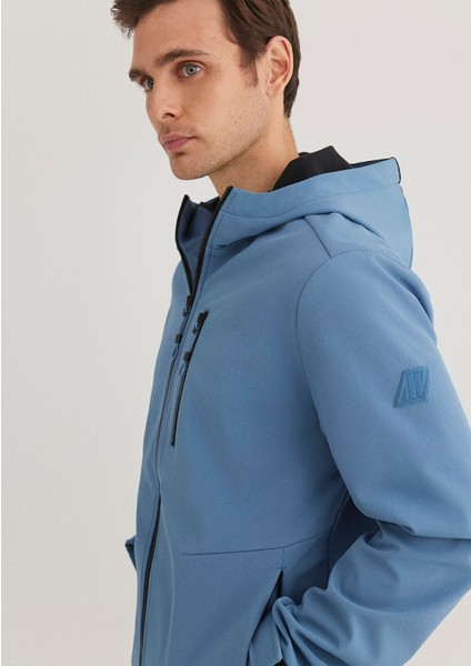 Kapüşonlu Mavi Ceket 0110351-70744