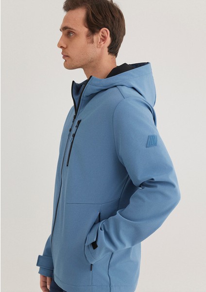 Kapüşonlu Mavi Ceket 0110351-70744