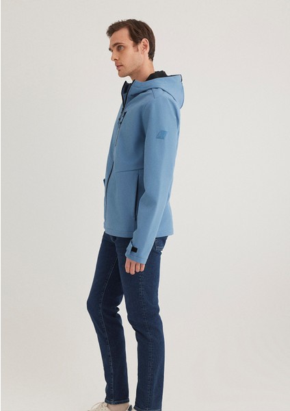 Kapüşonlu Mavi Ceket 0110351-70744