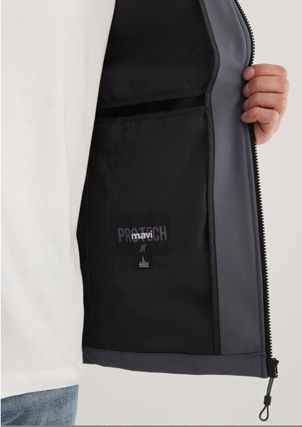 Kapüşonlu Antrasit Ceket 0110351-80776