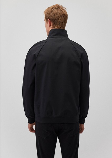 Su İtici Dik Yaka Siyah Ceket 0110361-900